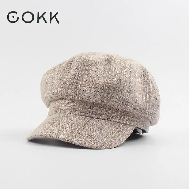 COKK New Hat Women Octagonal Newsboy Cap Beret Painter Cap Autumn Winter Hats For Women Classic Vintage Bonnet Hat Female
COKK New Hat Women Octagonal Newsboy Cap Beret Painter Cap Autumn Winter Hats For Women Classic Vintage Bonnet Hat Female