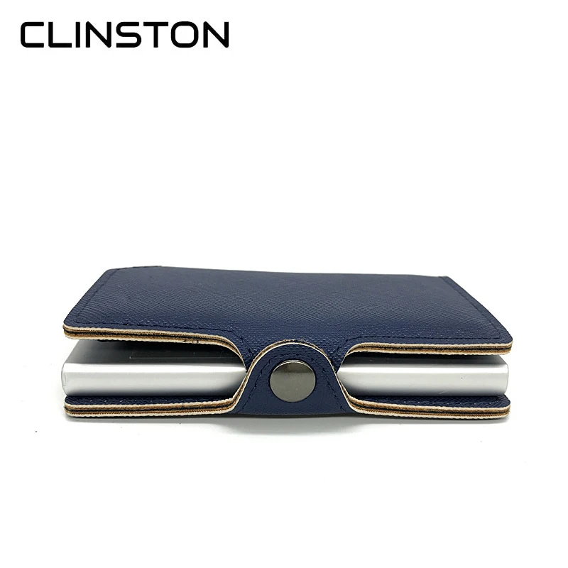 RFID Automatic Leather Credit Card Holder Male Aluminum Metal Business ID Multifunction Cardholder Wallet Mini Purse for Men
RFID Automatic Leather Credit Card Holder Male Aluminum Metal Business ID Multifunction Cardholder Wallet Mini Purse for Men