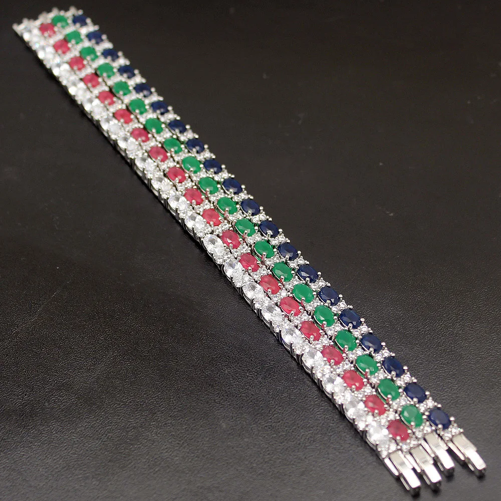 Lovely Jewelry Gift Women Bracelets 925 Sterling Silver Color Bracelet 7.25'' Perfect Xmas Style
Lovely Jewelry Gift Women Bracelets 925 Sterling Silver Color Bracelet 7.25'' Perfect Xmas Style