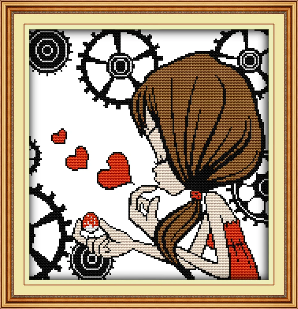 Quiet whispers cartoon cross stitch canvas sets little lovely girl x stitching fabric embroidery DIY handmade needlework plus
Quiet whispers cartoon cross stitch canvas sets little lovely girl x stitching fabric embroidery DIY handmade needlework plus