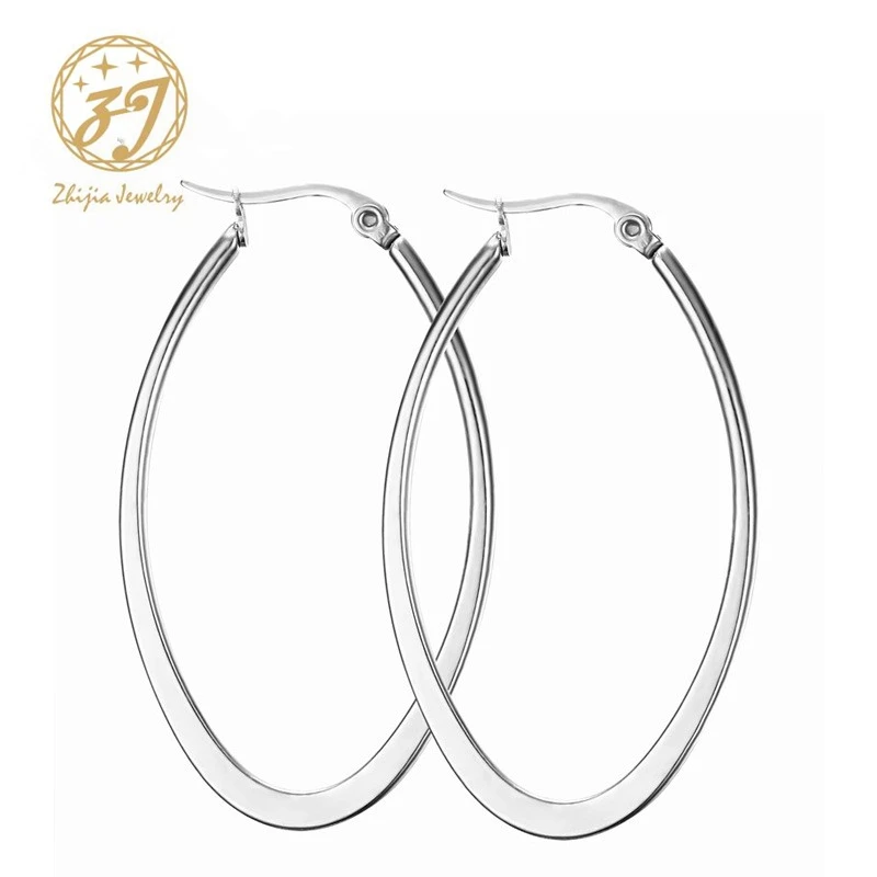 Zhijia Fashion High Quality Stainless Steel Hoop Earring New Polishing Simple Circle Women Silver Color Earrings Free Shipping
Zhijia Fashion High Quality Stainless Steel Hoop Earring New Polishing Simple Circle Women Silver Color Earrings Free Shipping