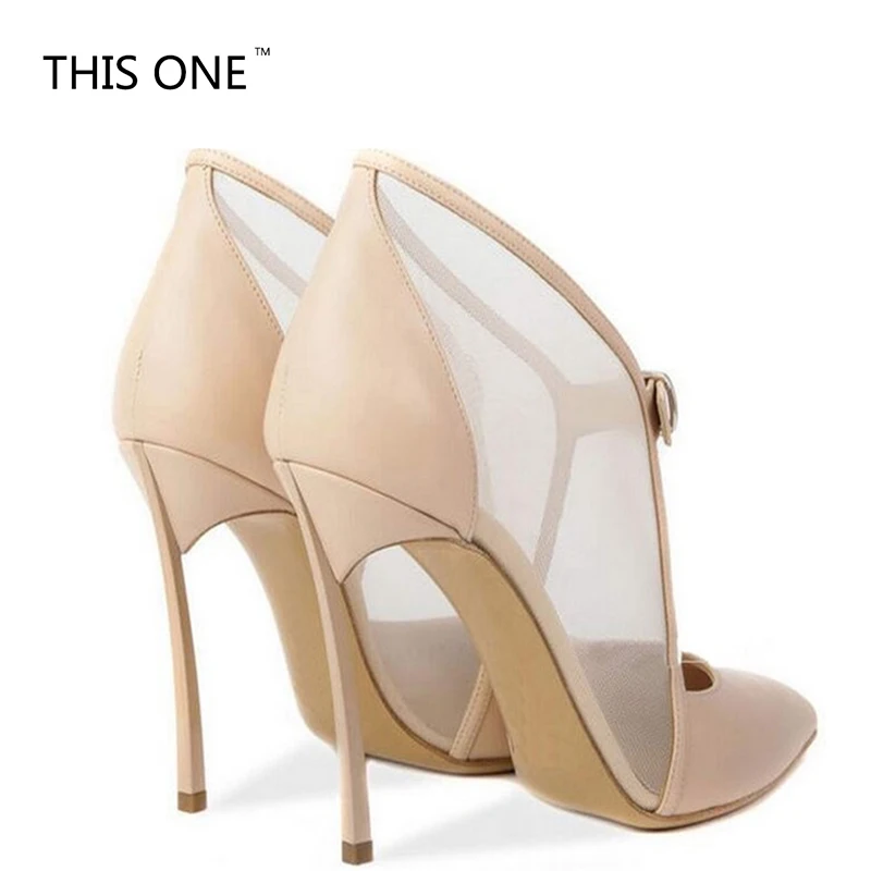 THIS ONE 2018 Newest Side Mesh model PU Leather Toe Section Women Thin High heels Instep Buckle Design for made Fashion Ladies
THIS ONE 2018 Newest Side Mesh model PU Leather Toe Section Women Thin High heels Instep Buckle Design for made Fashion Ladies