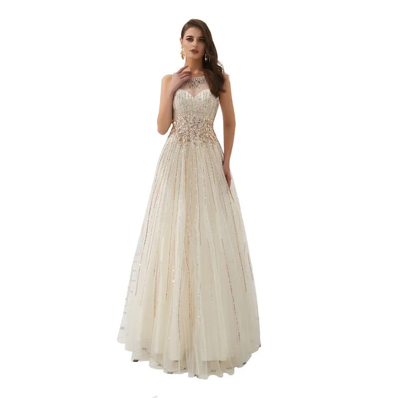 Luxury O-Neck Tank Appliques Beading Dimond Floor Length Long Evening Dress Prom Gown Robe de soiree Vestido de noche 64320
Luxury O-Neck Tank Appliques Beading Dimond Floor Length Long Evening Dress Prom Gown Robe de soiree Vestido de noche 64320