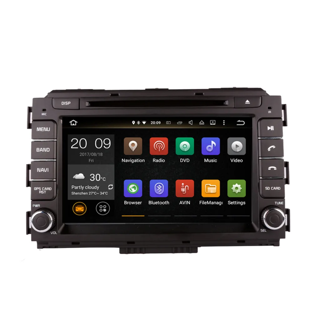 4 ГБ ОЗУ Android 8 0 Восьмиядерный автомобильный DVD плеер навигация для Kia Carnival Sedona 2015
