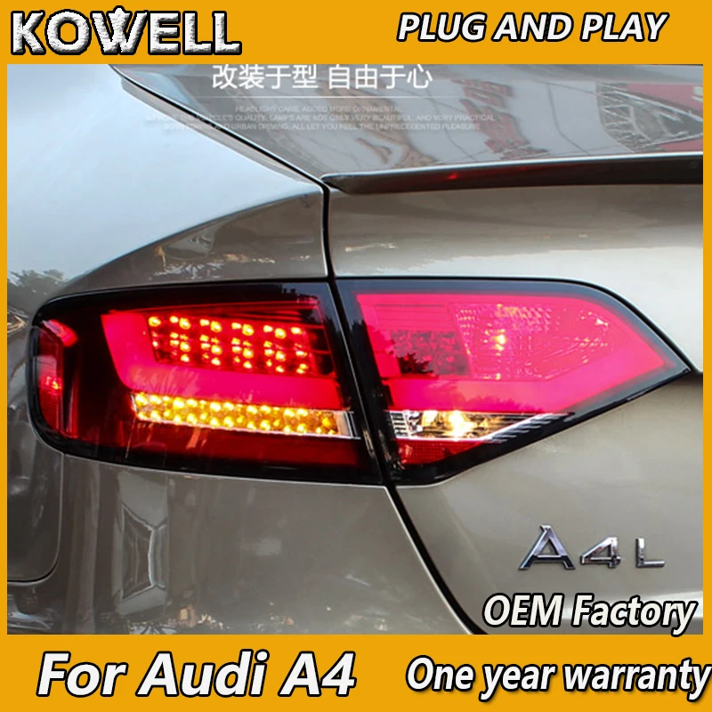 KOWELL Car Styling Tail Lamp for Audi A4 Tail Lights 2009 2010 2011-2012 for A4 Rear Light DRL+Turn Signal+Brake+Reverse
KOWELL Car Styling Tail Lamp for Audi A4 Tail Lights 2009 2010 2011-2012 for A4 Rear Light DRL+Turn Signal+Brake+Reverse