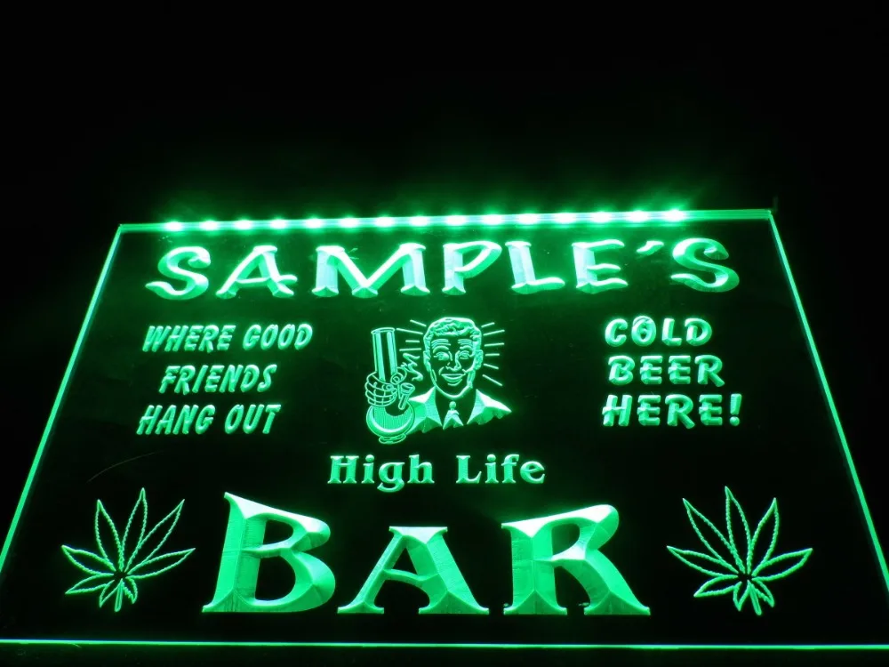 DZ082- Name Personalized Custom Hemp Leaf High Life Bar Beer Neon Sign hang sign home decor shop crafts led sign
DZ082- Name Personalized Custom Hemp Leaf High Life Bar Beer Neon Sign hang sign home decor shop crafts led sign