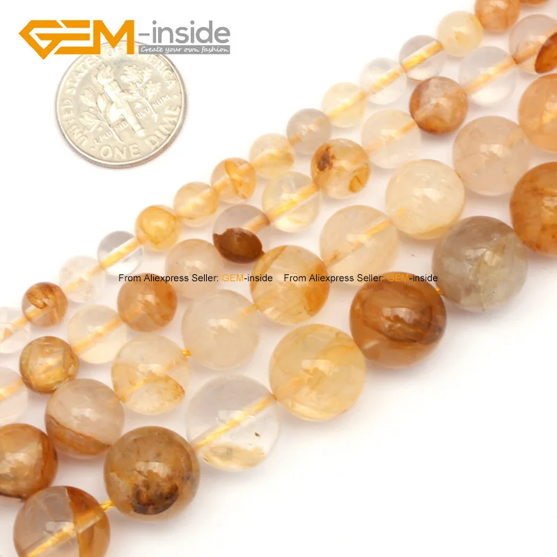 Natural Yellow Rutilated Quartz Smooth Beads For Jewelry Making 6-12mm 15inches DIY Jewellery Free Shipping Wholesale Gem-inside
Natural Yellow Rutilated Quartz Smooth Beads For Jewelry Making 6-12mm 15inches DIY Jewellery Free Shipping Wholesale Gem-inside