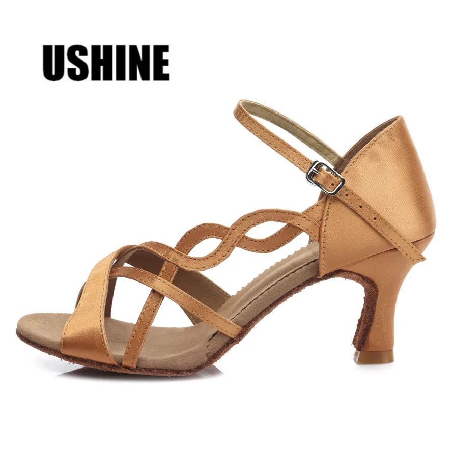 TYB26 Brown Heel 7cm/5cm Salsa Dance Shoes Tango Latin Dance Shoes Satin Professional 7cm Girls Women
TYB26 Brown Heel 7cm/5cm Salsa Dance Shoes Tango Latin Dance Shoes Satin Professional 7cm Girls Women