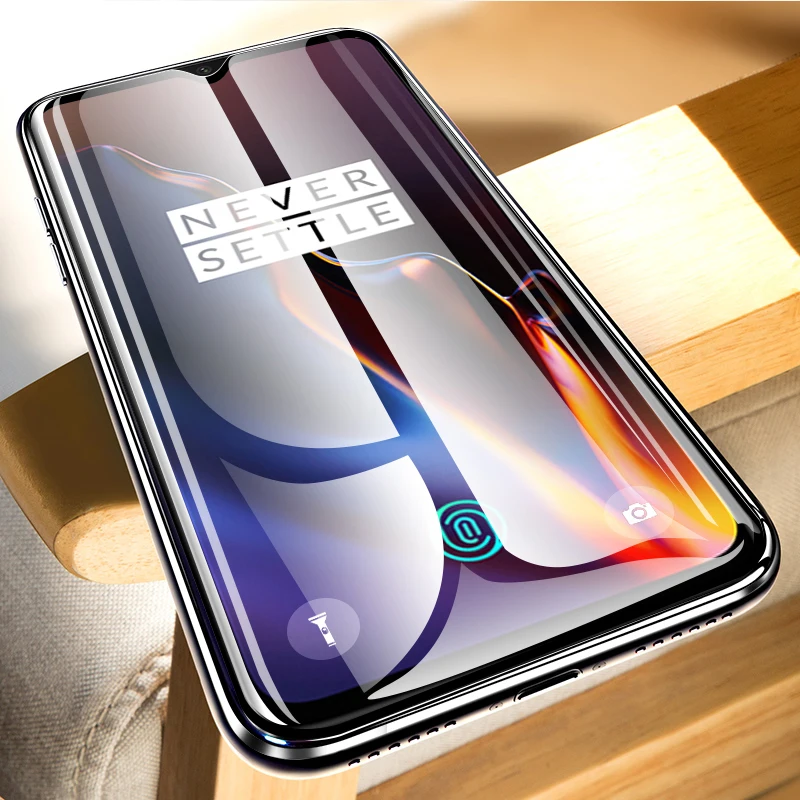 Полностью проклеенное стекло для Oneplus 6 T 41 дюймов защита экрана не блокирует