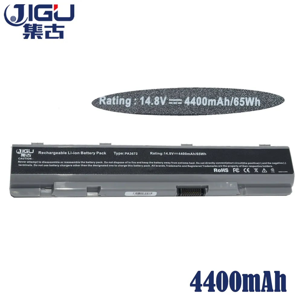 JIGU запасной аккумулятор для ноутбука PA3672U-1BRS TOSHIBA Satellite E100 E105 серии 14 8 V ячеек -