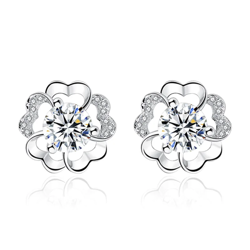 925 Sterling Silver Fashion Plum Flower Shiny Crystal Design Stud Earrings for Women Jewelry Gift Promotion Drop Shipping
925 Sterling Silver Fashion Plum Flower Shiny Crystal Design Stud Earrings for Women Jewelry Gift Promotion Drop Shipping