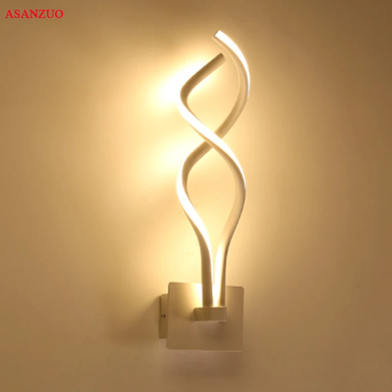 Modern Creative Wave LED Wall Light Black/White/Coffee LED wall mounted sconces for bedside corridor stairs Aluminum Wall Lamps
Modern Creative Wave LED Wall Light Black/White/Coffee LED wall mounted sconces for bedside corridor stairs Aluminum Wall Lamps