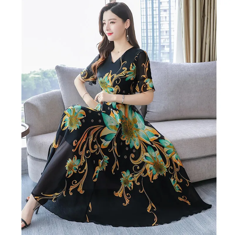 UHYTGF New beach dress Fashion print noble womens summer dresses Ruffle sleeve long evening party dresses 3XL Plus size dress100
UHYTGF New beach dress Fashion print noble womens summer dresses Ruffle sleeve long evening party dresses 3XL Plus size dress100