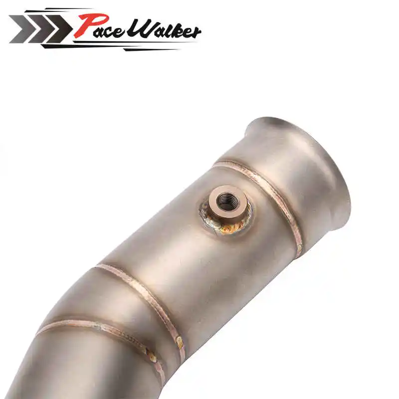 motorcycle mid of the exhaust pipe Muffler +51mm Exhaust muffler for yamaha YZF R1 YZFR1 2009 2010 2011 2012 2013 2014 | Автомобили и