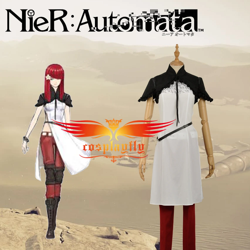 Популярные игры NieR Automata Devola/Popola костюмы для косплея модные вечерние шифоновые