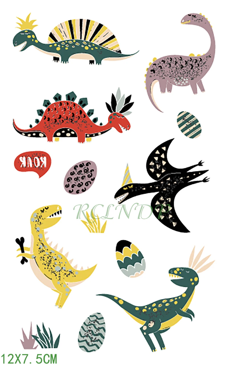 Waterproof Temporary Tattoo Sticker dinosaur fake tatto stickers flash tatoo hand foot shoulder for men girl women kids children
Waterproof Temporary Tattoo Sticker dinosaur fake tatto stickers flash tatoo hand foot shoulder for men girl women kids children