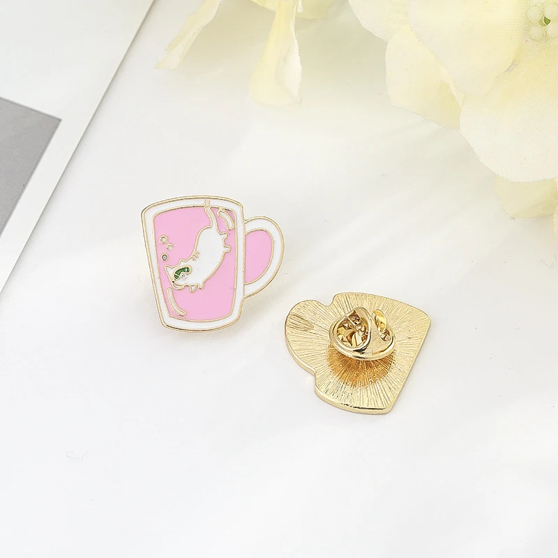 Couple Espresso Accessories Glaze Tea Cup Drop Oil Brooch Mini Coffee Tamper Beautiful Coffee Badge Cafe Gift for Coffee Lovers
Couple Espresso Accessories Glaze Tea Cup Drop Oil Brooch Mini Coffee Tamper Beautiful Coffee Badge Cafe Gift for Coffee Lovers