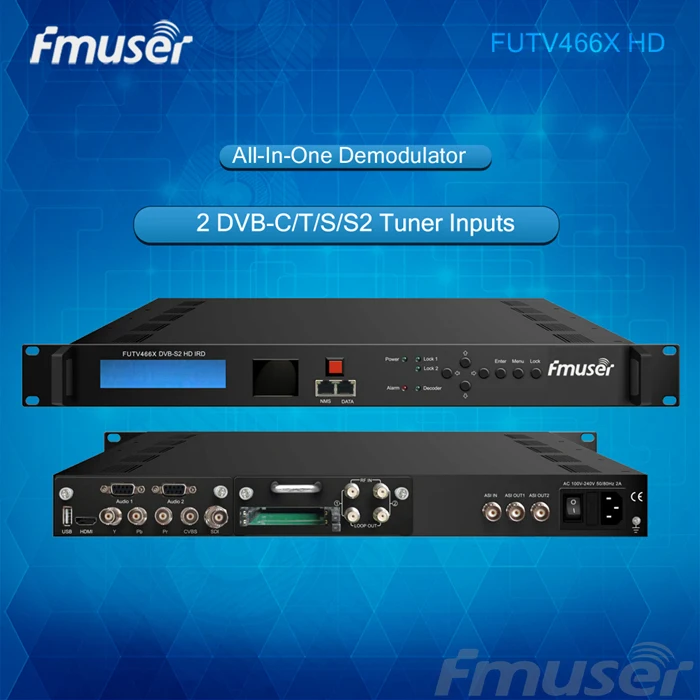 Камера-тюнер FUTV466xH HD IRD 2 MUX (1: 5/T/T2/S/S2) ASI ip SNMP Web | Электроника