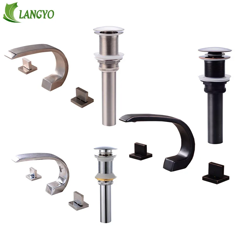 Chrome Double handle square bathroom black faucet Nickel mixer faucet Tap three hole Basin Mixer Hot And Cold Water Wash Faucet
Chrome Double handle square bathroom black faucet Nickel mixer faucet Tap three hole Basin Mixer Hot And Cold Water Wash Faucet