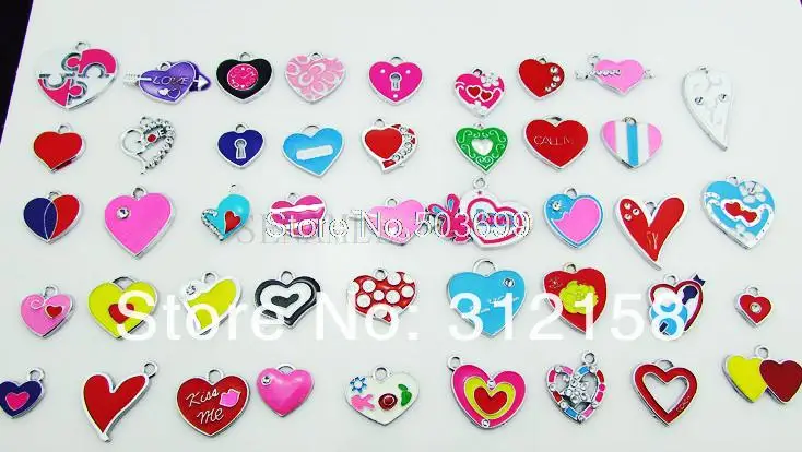 S15! Wholesale 100Pcs/Lots DIY Alloy Enamel mixed heart Charms Metal Charms
S15! Wholesale 100Pcs/Lots DIY Alloy Enamel mixed heart Charms Metal Charms