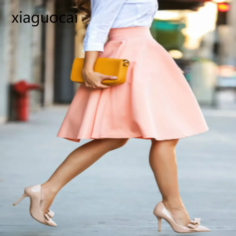 Elegant Sexy Women Skirts Pink Formal Female Pleated Skirts Knee-length High Qualtiy OL Working Skirts L262 35
Elegant Sexy Women Skirts Pink Formal Female Pleated Skirts Knee-length High Qualtiy OL Working Skirts L262 35