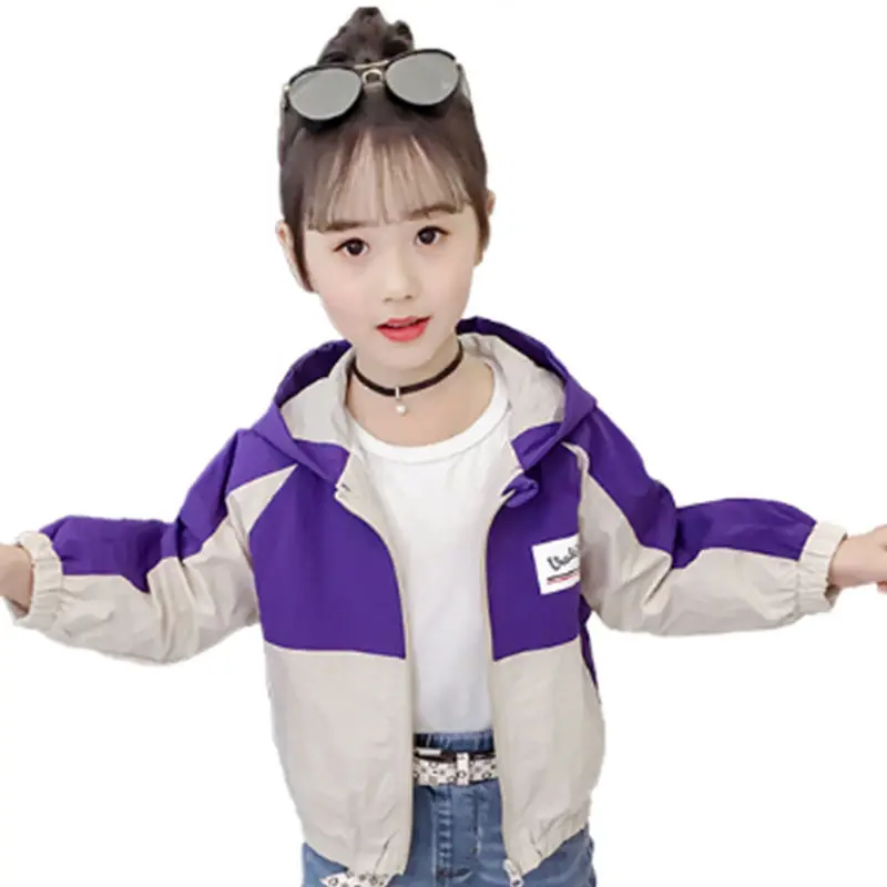 Girl autumn new fashion jacket Girl stitching contrast color jacket Girl's big children's windbreaker jacket windproof jacket
Girl autumn new fashion jacket Girl stitching contrast color jacket Girl's big children's windbreaker jacket windproof jacket