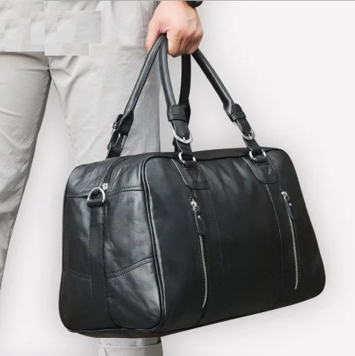 Men Travel Duffle Large Capability Black Bag Genuine Leather 16" Laptop Weekend Bag 2018 Man Business Brand Designer Handbag
Men Travel Duffle Large Capability Black Bag Genuine Leather 16" Laptop Weekend Bag 2018 Man Business Brand Designer Handbag