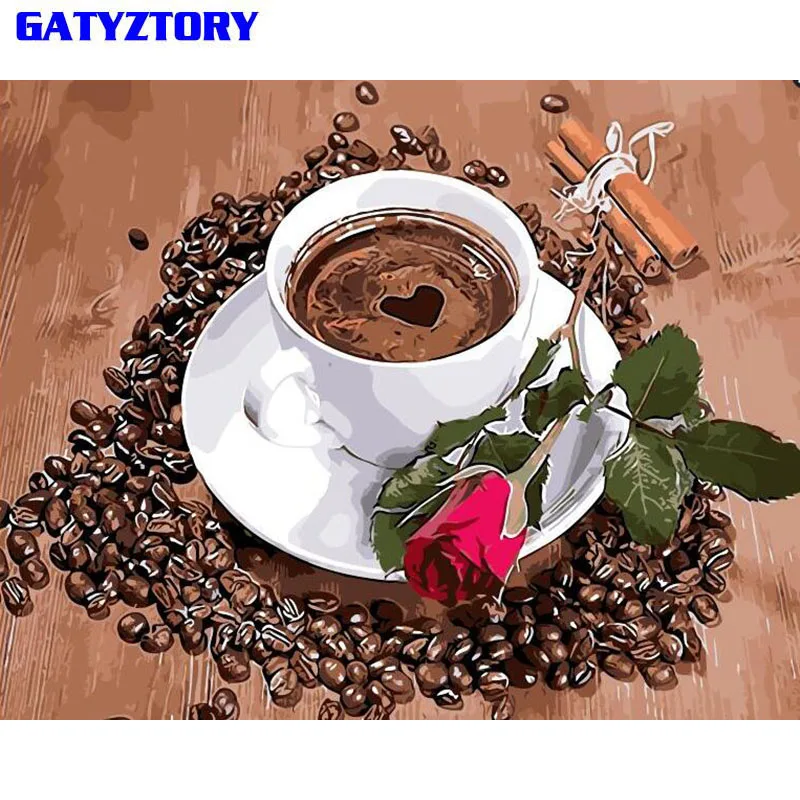 GATYZTORY Coffee Rose Diy Oil Painting By Numbers Modern Wall Art Canvas Painting Acrylic Hand Painted For Wedding Decor 40x50cm
GATYZTORY Coffee Rose Diy Oil Painting By Numbers Modern Wall Art Canvas Painting Acrylic Hand Painted For Wedding Decor 40x50cm