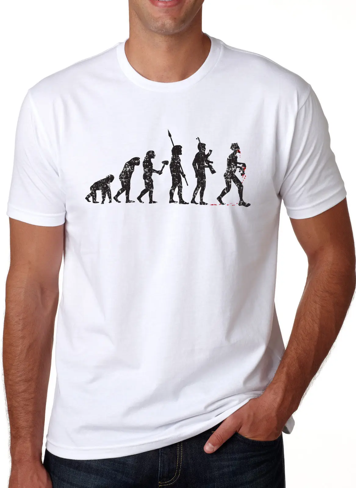 2019 New Summer Funny T-shirt Zombie evolution T Shirt Funny Evolution of Man Walking Dead Shirt (White) Fashion Tee Shirt
2019 New Summer Funny T-shirt Zombie evolution T Shirt Funny Evolution of Man Walking Dead Shirt (White) Fashion Tee Shirt