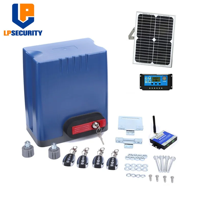 DC24V 220VAC Sliding Gate Opener 800KGS Solar Powered Gate Opener y Accessory Kit GSM /wireless keypad optional
DC24V 220VAC Sliding Gate Opener 800KGS Solar Powered Gate Opener y Accessory Kit GSM /wireless keypad optional