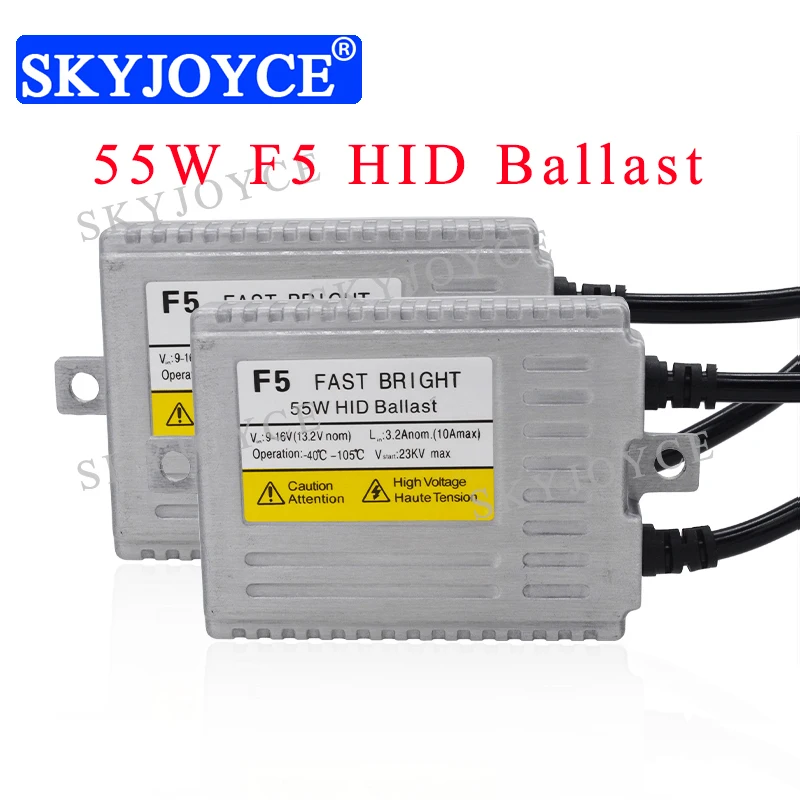 SKYJOYCE 12V AC 55W Fast Bright Ballast For headlight HID Bulb Kit Digital Slim Ignition Block F5 Quick Start Reactor | Автомобили и