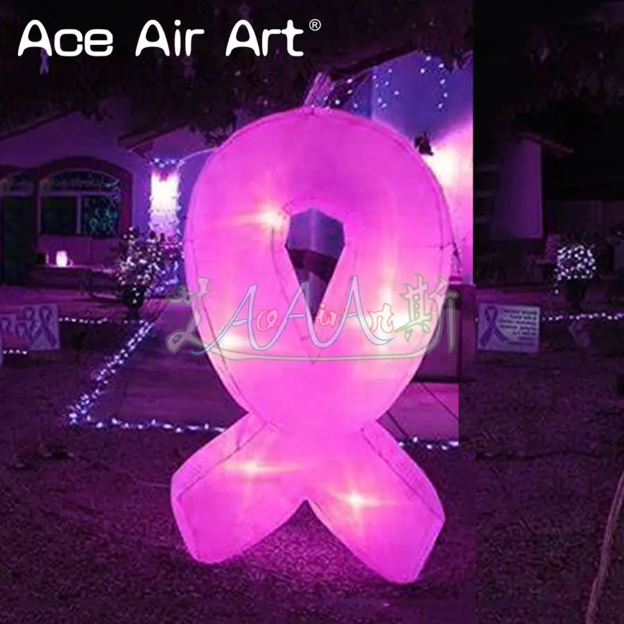 2m H Ground Inflatable Ground Decoration Lighting Ribbon for World Breast Cancer Awareness Day
2m H Ground Inflatable Ground Decoration Lighting Ribbon for World Breast Cancer Awareness Day