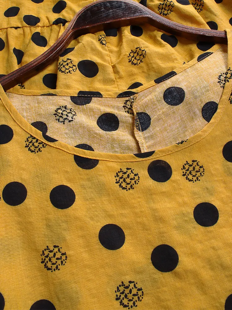 Women Summer Plus size Dress 4xl 5xl Big size Casual Dress A-line Polka Dot Long Dress Large size Two Piece Sets Long Dress 2019
Women Summer Plus size Dress 4xl 5xl Big size Casual Dress A-line Polka Dot Long Dress Large size Two Piece Sets Long Dress 2019