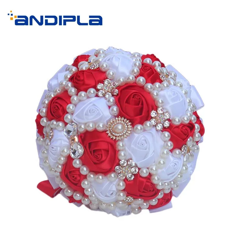 Wedding Bouquet Ribbon Artificial Rose Diamond Beads Flower / Bridesmaid Bridal Bouquets Home Ornament Decoration Crafts Gifts
Wedding Bouquet Ribbon Artificial Rose Diamond Beads Flower / Bridesmaid Bridal Bouquets Home Ornament Decoration Crafts Gifts