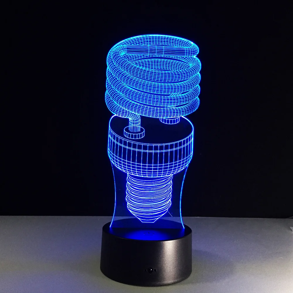 Spiral Energy Saving Bulb 7 Colors Lamp 3D Visual Led Night Lights for Kids Touch USB Table Nightlight For LED Store Showroom
Spiral Energy Saving Bulb 7 Colors Lamp 3D Visual Led Night Lights for Kids Touch USB Table Nightlight For LED Store Showroom