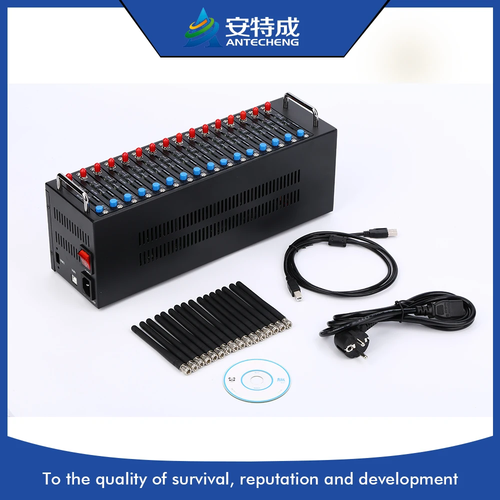 Хорошая цена Wavecom GSM usb 16 порт модем бассейн модемный пул с stk перезарядки Q2406B|modem