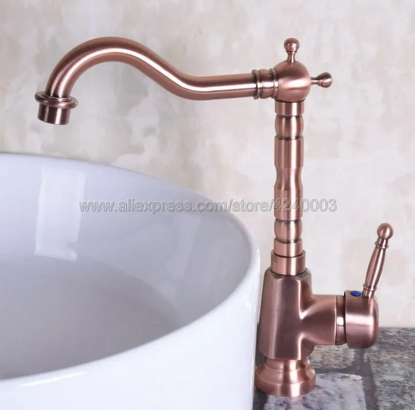 Antique Red Copper Bathroom Faucets Mixer 360 Degree Swivel Spouts Basin Sink and Kitchen Faucet Knf253
Antique Red Copper Bathroom Faucets Mixer 360 Degree Swivel Spouts Basin Sink and Kitchen Faucet Knf253