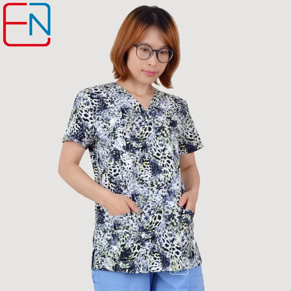 Brand cottonl scrub tops for women s 100% print cotton stretchy fabric broken sizes
Brand cottonl scrub tops for women s 100% print cotton stretchy fabric broken sizes
