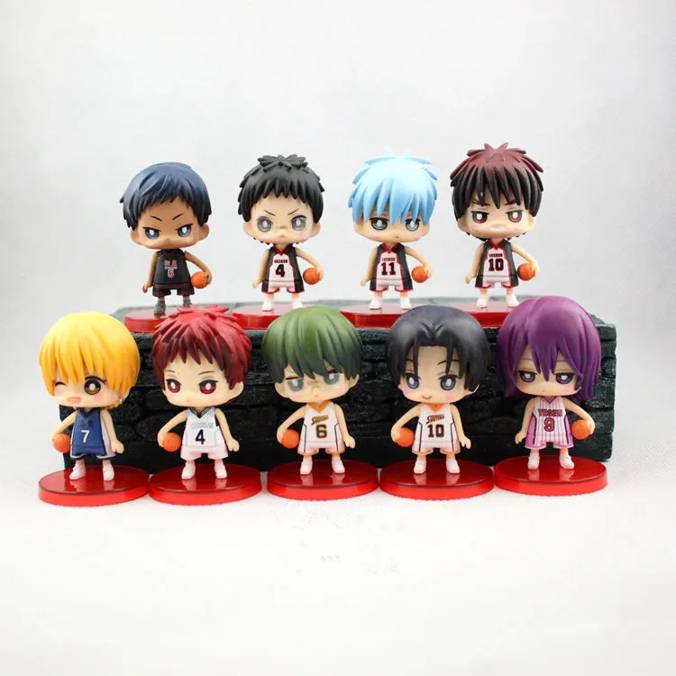 Аниме фигурки Kuroko no Basuke из ПВХ Tetsuya Midorima Shintaro кисэ рёта Kagami Taiga Aomine Daiki фигурка