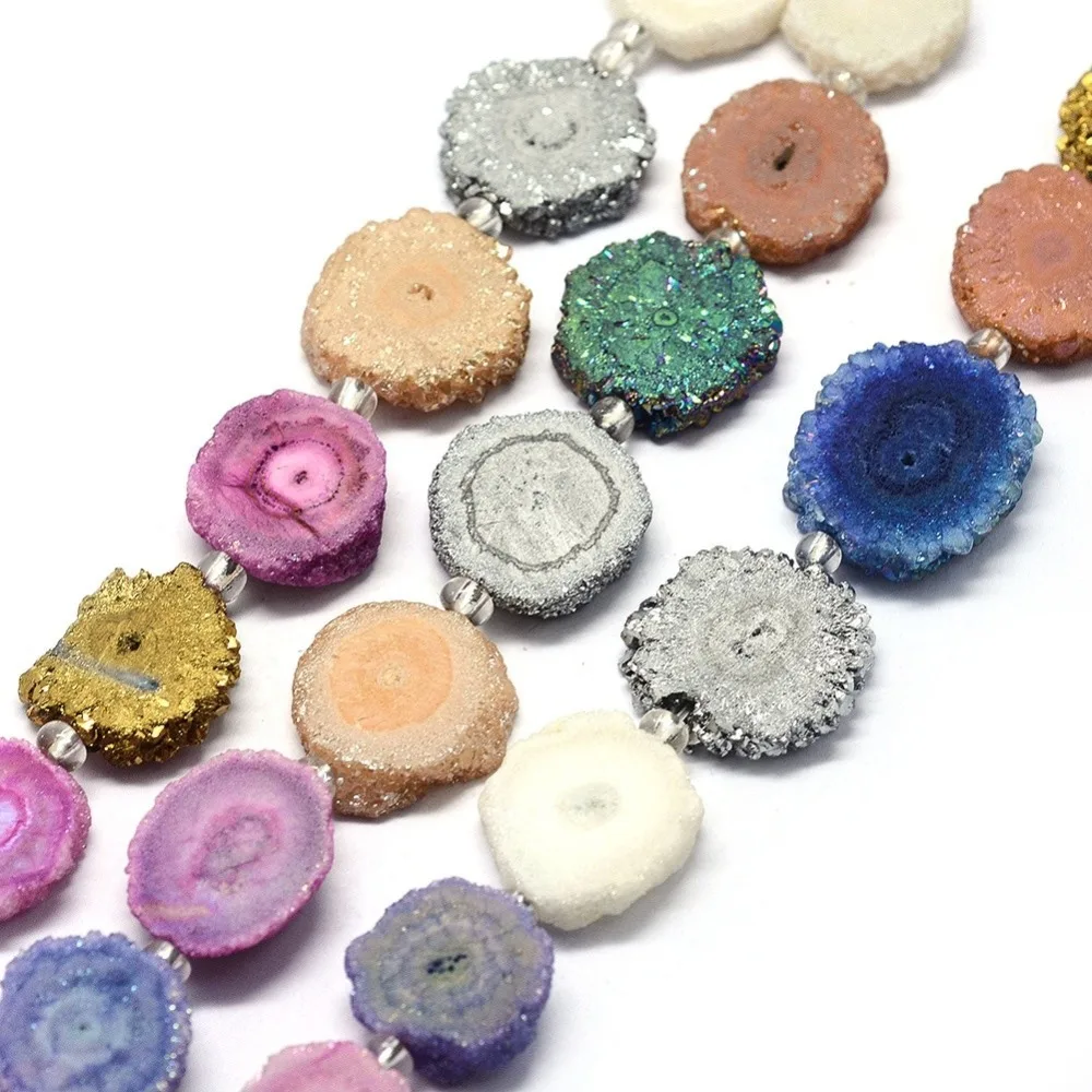 PandaHall 2strand Natural Druzy Quartz Stone Crystal Stone Jewelry Findings DIY Beads Strands Dyed Nuggets 14~22x13~20x4~6mm
PandaHall 2strand Natural Druzy Quartz Stone Crystal Stone Jewelry Findings DIY Beads Strands Dyed Nuggets 14~22x13~20x4~6mm