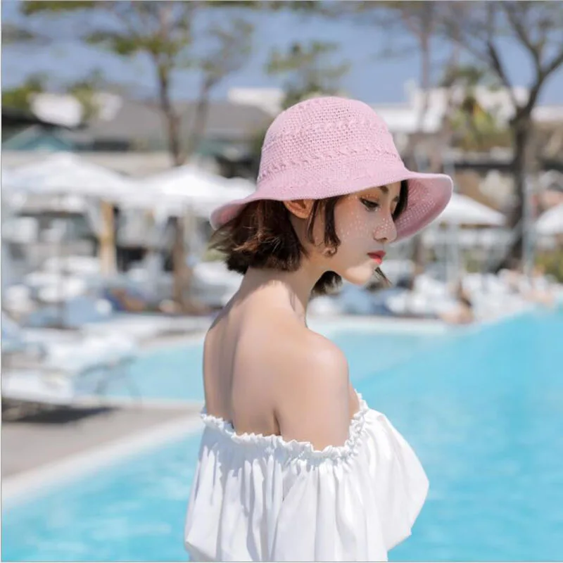 New Fashion Women Fisherman Cap Spring Summer Solid Color Wide Brim UV Protection Sun Hat Foldable Floppy Knitting Bucket Hats
New Fashion Women Fisherman Cap Spring Summer Solid Color Wide Brim UV Protection Sun Hat Foldable Floppy Knitting Bucket Hats