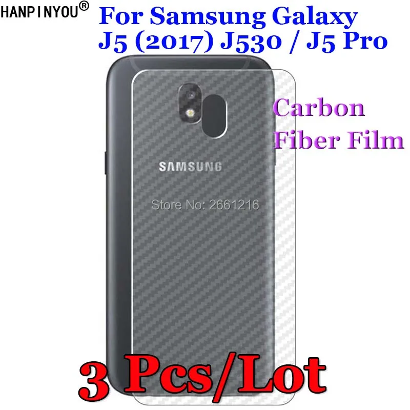 3 шт./лот для Samsung Galaxy J5 (2017) J530 /J5 Pro 3D противоскользящая прозрачная задняя пленка из углеродного волокна защитная наклейка
3 шт./лот для Samsung Galaxy J5 (2017) J530 /J5 Pro 3D противоскользящая прозрачная задняя пленка из углеродного волокна защитная наклейка