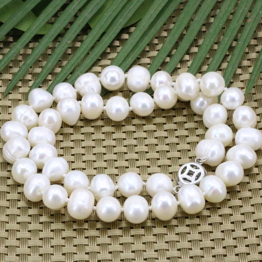 8-9mm Fashion Thread Natural White Freshwater Cultured Pearl Beads Necklace Women Charms Chain Choker Diy Jewelry 18inch B3186
8-9mm Fashion Thread Natural White Freshwater Cultured Pearl Beads Necklace Women Charms Chain Choker Diy Jewelry 18inch B3186