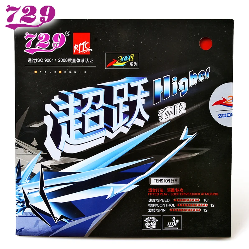 RITC 729 HIGHER (Loop + Attack) Pips-In Table Tennis (PingPong) Rubber With Sponge
RITC 729 HIGHER (Loop + Attack) Pips-In Table Tennis (PingPong) Rubber With Sponge