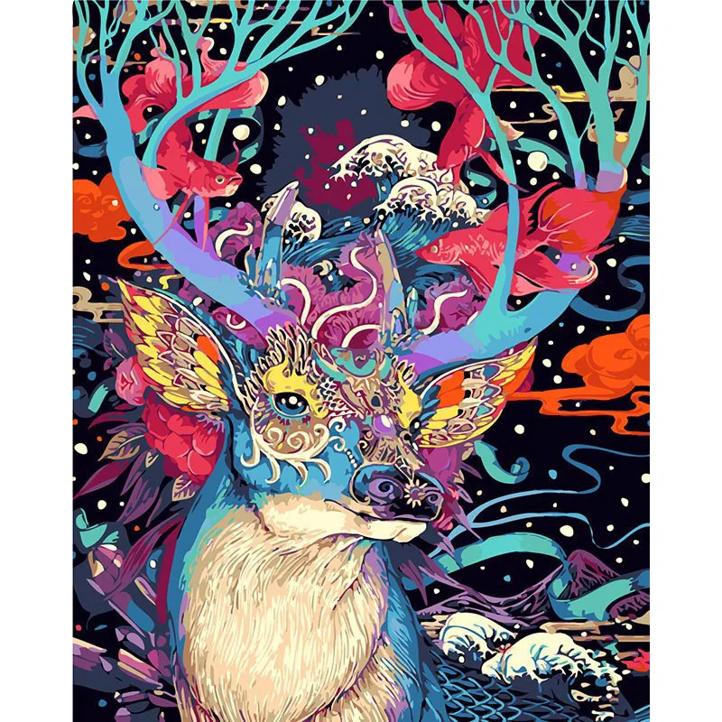 Deer Animal Abstract DIY Digital Painting By Numbers Modern Wall Art Canvas Painting Unique Gift Home Decor 40x50cm
Deer Animal Abstract DIY Digital Painting By Numbers Modern Wall Art Canvas Painting Unique Gift Home Decor 40x50cm