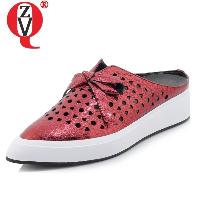ZVQ Hot Sale Woman Shoes 2019 Summer New Fashion Pointed Toe Handmade Genuine Leather Woman Slippers Outside Comfortable Shoes
ZVQ Hot Sale Woman Shoes 2019 Summer New Fashion Pointed Toe Handmade Genuine Leather Woman Slippers Outside Comfortable Shoes