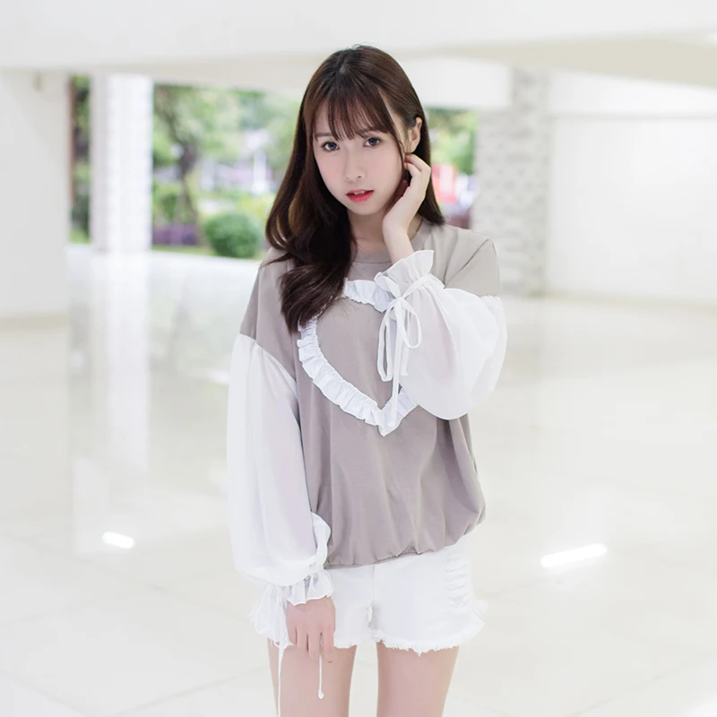 Princess sweet lolita T-shirt LIFE GIRL Original Love Theme Long Sleeve Perspective T-shirt Soft sister 4 Colors women LG109
Princess sweet lolita T-shirt LIFE GIRL Original Love Theme Long Sleeve Perspective T-shirt Soft sister 4 Colors women LG109