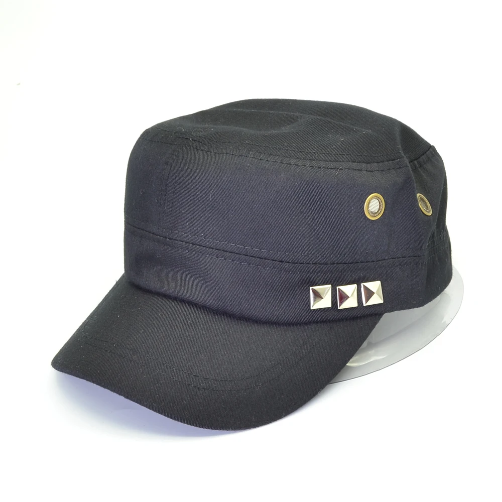 Hot rivet Flat Top Men Cap Army Military Cadet caps Unisex Cotton Cap Hat Men women Adjustable hats
Hot rivet Flat Top Men Cap Army Military Cadet caps Unisex Cotton Cap Hat Men women Adjustable hats