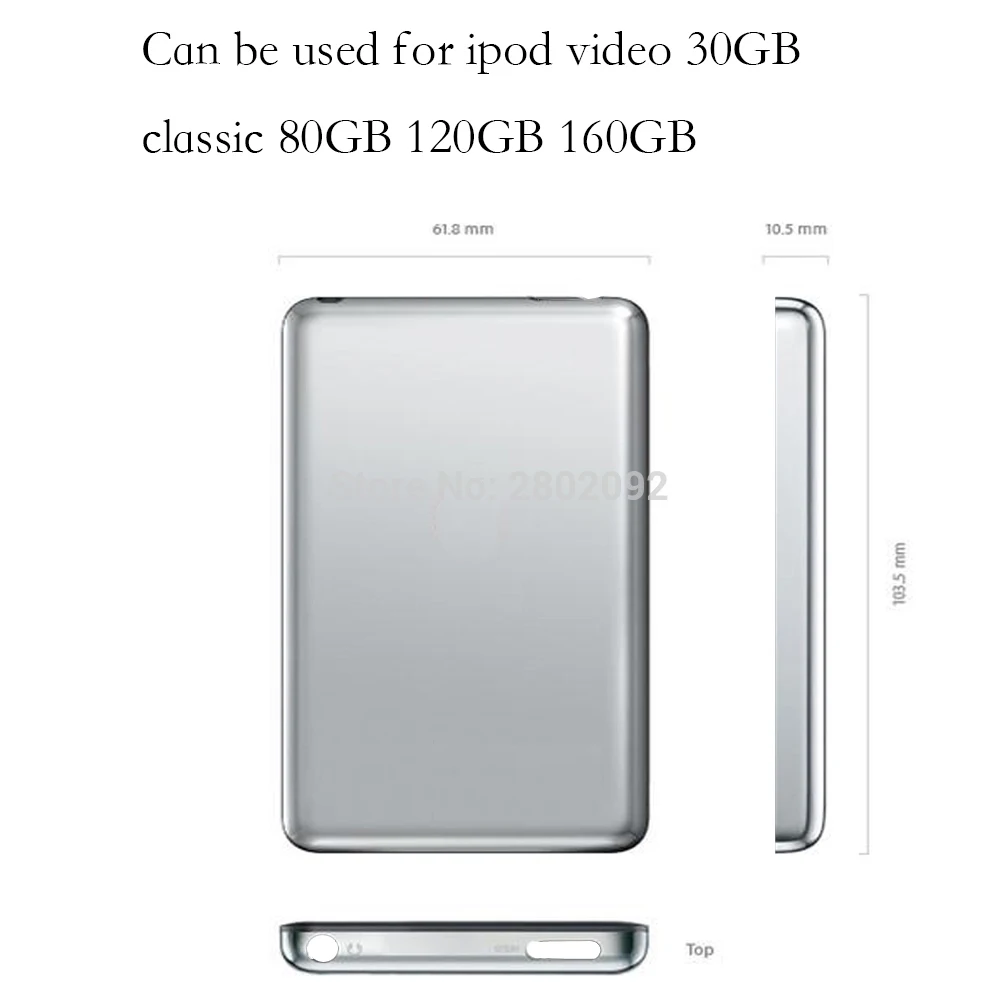 Thin Silver Metal Back Housing Case Cover for iPod 6th 7th gen Classic 80GB 120GB 160GB
Thin Silver Metal Back Housing Case Cover for iPod 6th 7th gen Classic 80GB 120GB 160GB