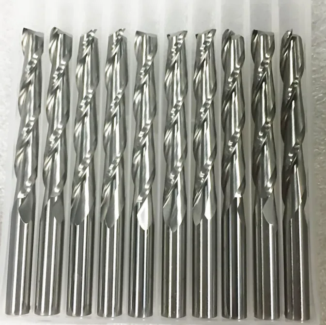1pc 3.175mm SHK Wood cutter CNC Router Bits 2 Flutes Spiral End Mills Double Flute Milling Cutter Spiral PVC Cutter
1pc 3.175mm SHK Wood cutter CNC Router Bits 2 Flutes Spiral End Mills Double Flute Milling Cutter Spiral PVC Cutter